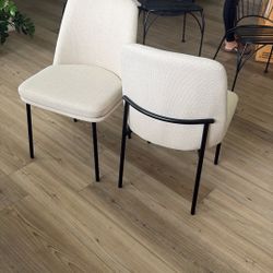 metal and cushion chairs brand new