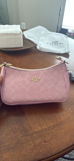 Pink coach bag women