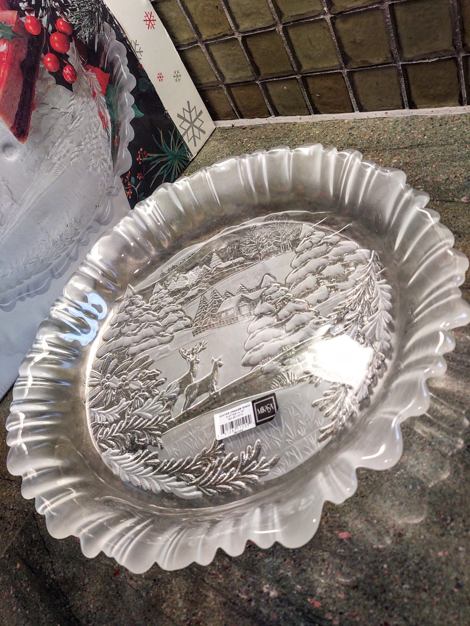 Vintage Mikasa Crystal Platter