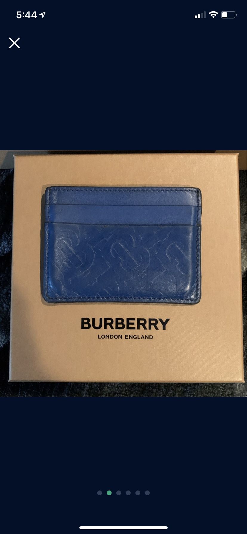 Real Burberry Card Holder 