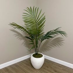 4ft Tall Modern Artificial Palm Plant