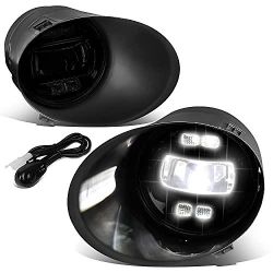 LA Zona Auto Parts 2007 to 2014 Toyota Tundra Smoked Fog Lights with Switch Luces de Neblina Ahumadas