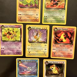 Dark Pokémon Cards, Team Rocket moderately played
