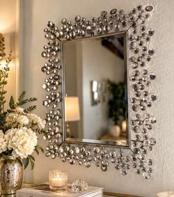 Designer-Inspired Crystal Statement Wall Mirror