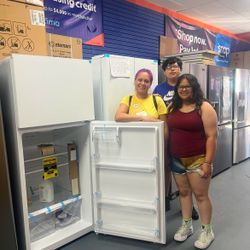 17.6CU.FT TOP FREEZER WITH ICE MAKER BOTTOM FRIDGE REFRIGERATOR 