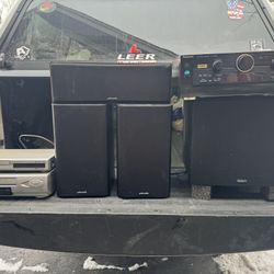 Panasonic and Sony Receiver CD Player Holds 50 CDs Speakers DVD 