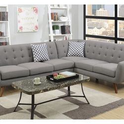 Gray Sectional Sofa 