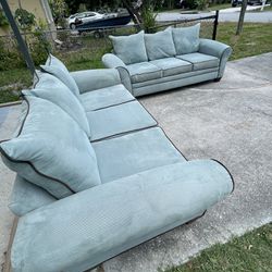 Seafoam Green Sofa Couch Set FREE DELIVERY!!!