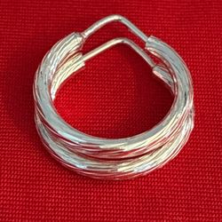 Small Sterling Silver Hoop Earrings 