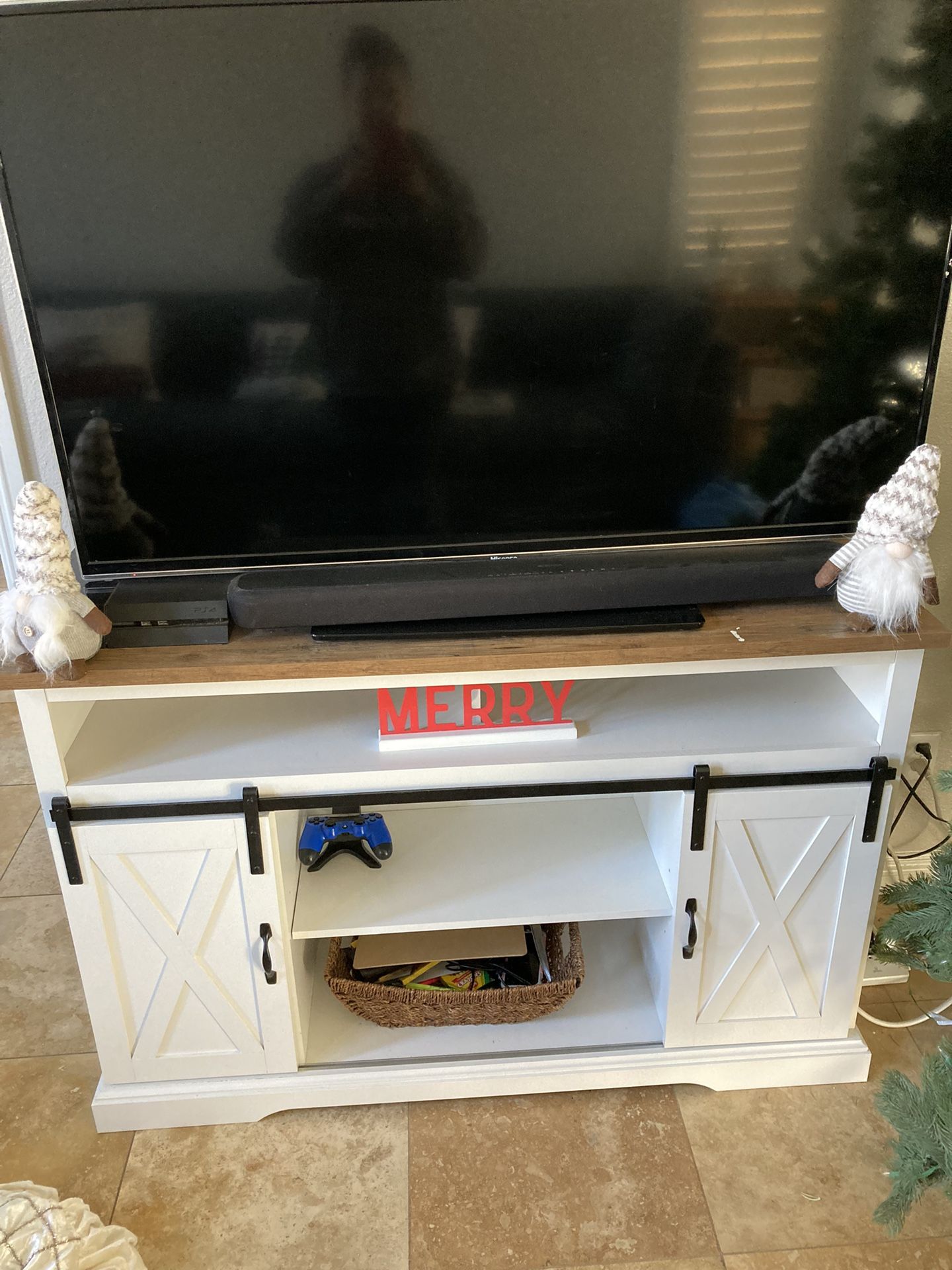 Farmhouse Tv Stand Cabinet Furniture