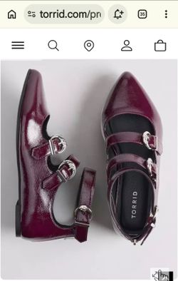 Torrid Buckle Pointed Toe Shoes NWT 8