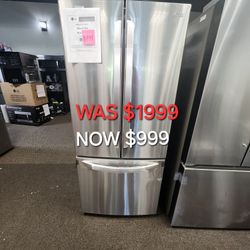 22 Cu Ft. French Door Refrigerator With ICE Maker In Stainless Steel