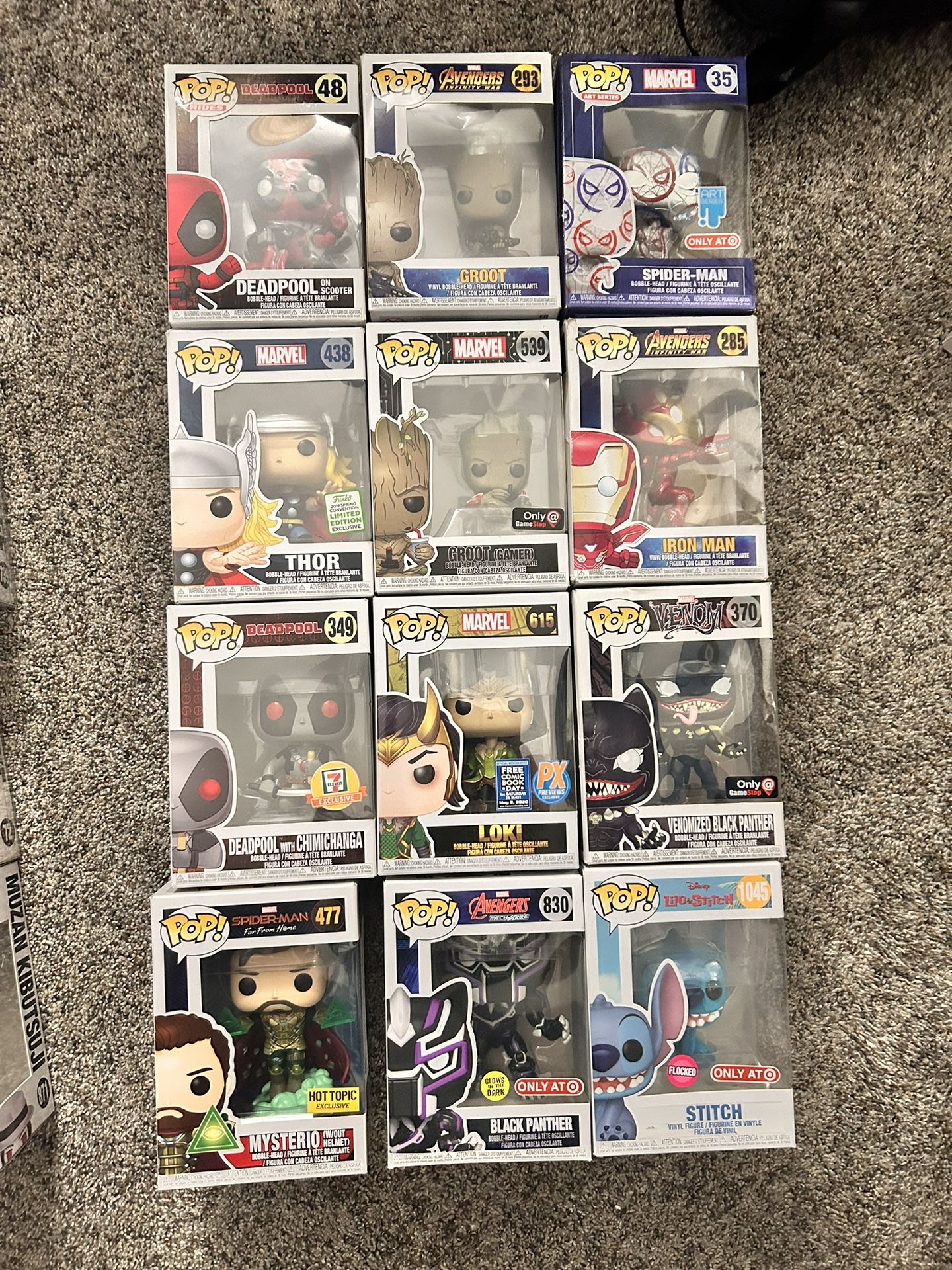 Marvel funko pops
