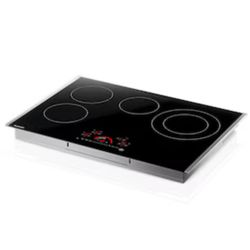 Black Electric Cooktop  Sharp 30"