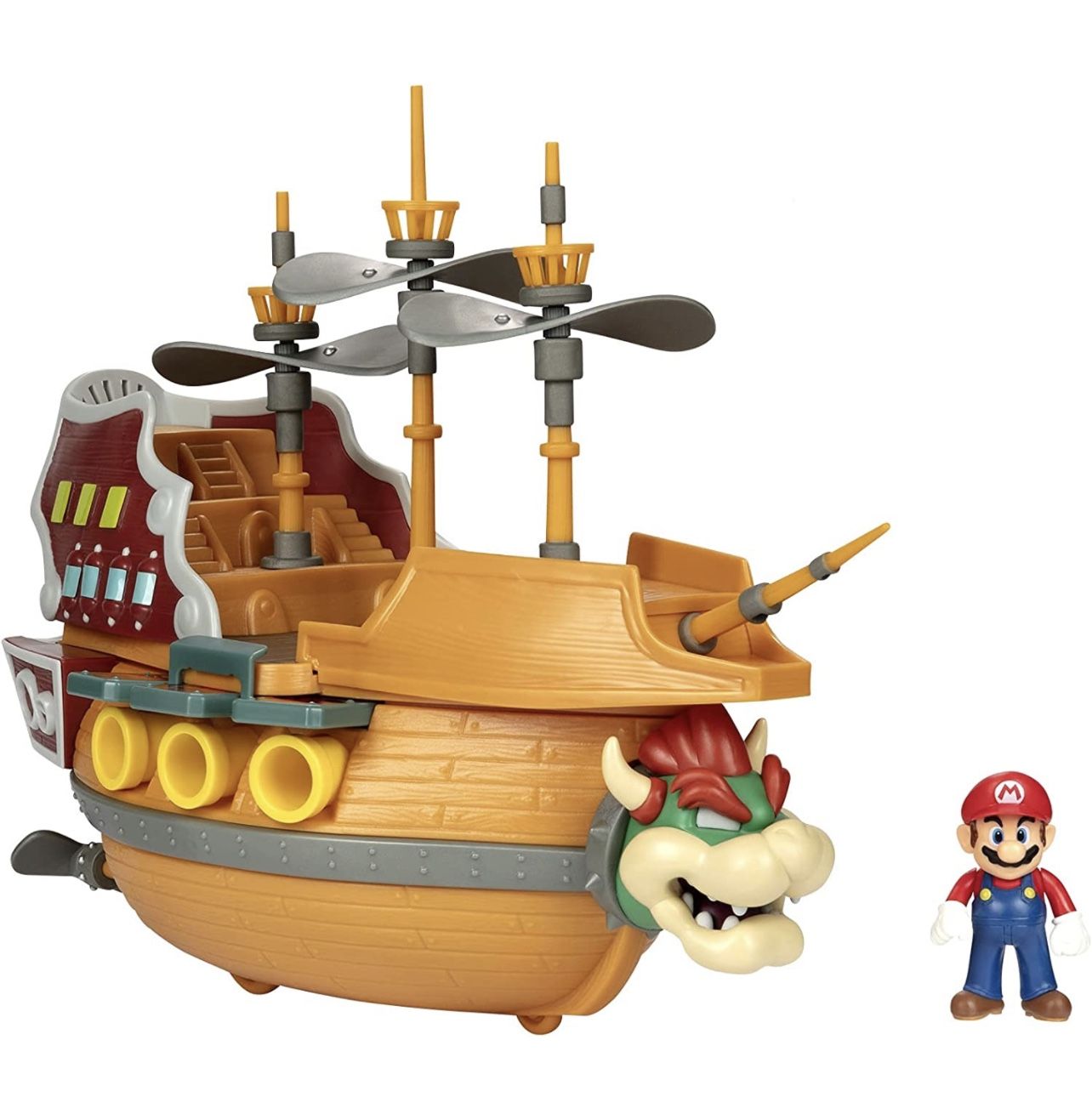 (Brand New) Deluxe Super Mario Bowser ship toy