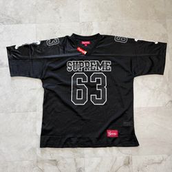 Supreme black Bones Football Jersey