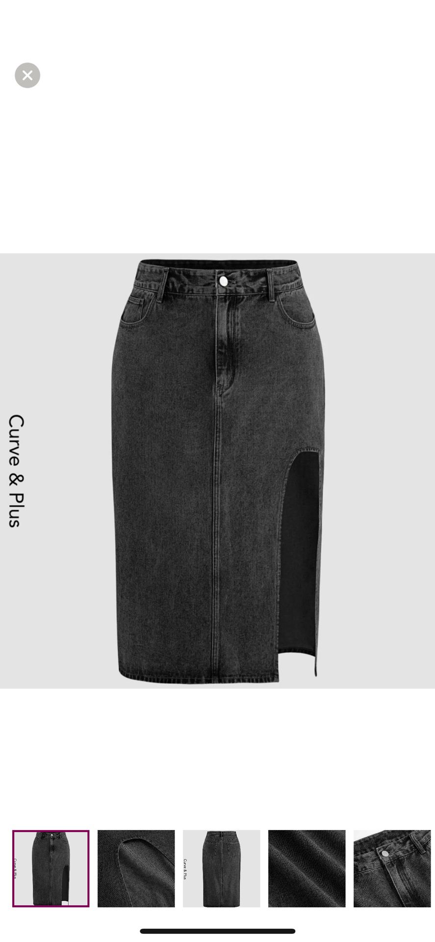 Denim Skirt(Size 1X)
