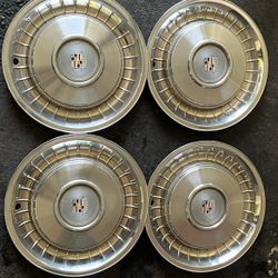 Cadillac Brougham 15” Hubcaps Centercaps