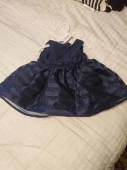 Carter's Little Collection Navy Blue Dress