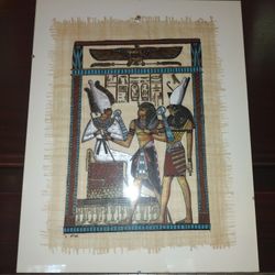 2  Egyptian Paintings on Papyrus