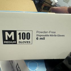 Black Nitrile Strong Gloves 