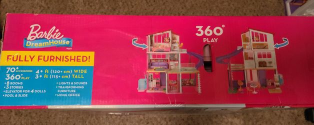 Barbie Dreamhouse Dollhouse with Wheelchair Accessible Elevator, Pool