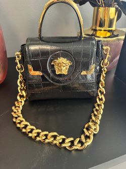Versace Croc-Effect La Medusa Small