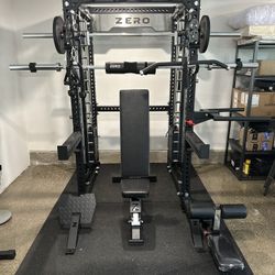 Smith Machine 400 | Adjustable Bench | 245lb Cast Iron Olympic Weights | 7ft Olympic Bar | Fitness | Gym Equipment | FREE DELIVERY/INSTALLATION 🚚 🛠️