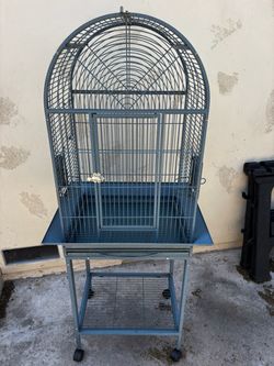 Small/Medium Dome Top Bird Cage with Stand