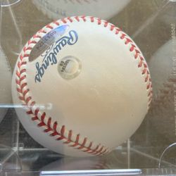 Autograph Baseball W Certificate 