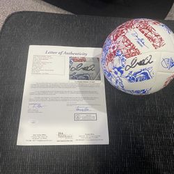 David Beckham Autographed Adidas MLS Club Ball With JSA LOA