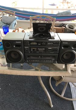 Panasonic cd and tape player