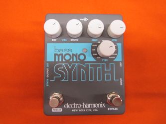 Electro Harmonix Bass Mono Synth Pedal and Moog Expression Pedal