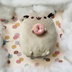 Pusheen Plush  Holding Donut