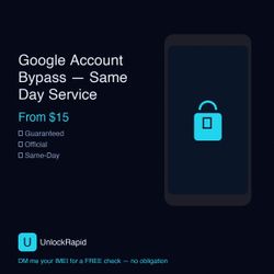 Google FRP Bypass — Fast Service ✅