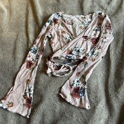 Floral Wrapped Crop Top 