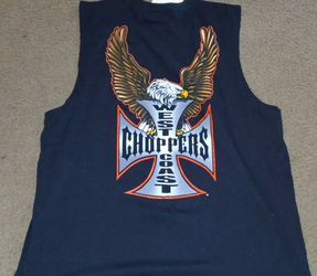 "READ DESCRIPTION PLEASE, NOT $150 FOR WHOLE BUNDLE". 6 Piece Vintage West Coast Chopper Bundle (all photos are from back of shirts)