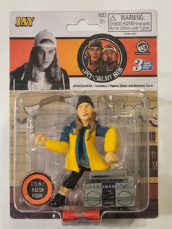 2023 EXCLUSIVE. JAY & SILENT BOB. JAY 3.75 "  FIGURE.  WITH BASE AND DIORAMA CARD.
