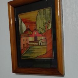 SIGNED - STRAW ARTWORK - ARTURO HERNANDEZ 7"×6" - A66