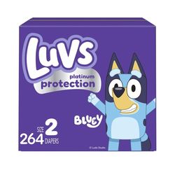 New - Luv's Size 2 Diapers (264 total)