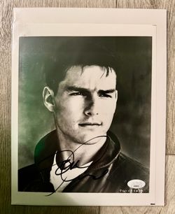 Tom Cruise Autographed Top Gun Photo - JSA
