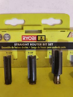Ryobi Straight Router Bit Set