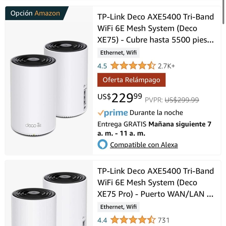 TP-Link Deco AXE5400 Tri-Band WiFi 6E Mesh System (Deco XE75) for Sale in  Phoenix, AZ - OfferUp