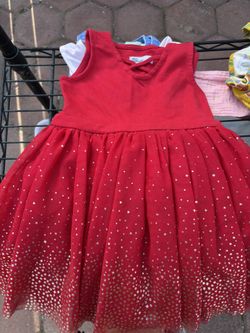 Girls 4T Bundle Of Dresses, Romper, Skirts And Jean Jacket