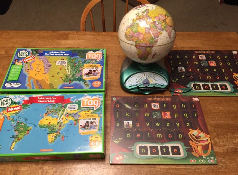 Leapfrog Globe, Maps and alphabet game(newx2)