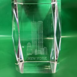 3D Laser  Crystal Glass  NEW YORK 2x2x6x (SC2)