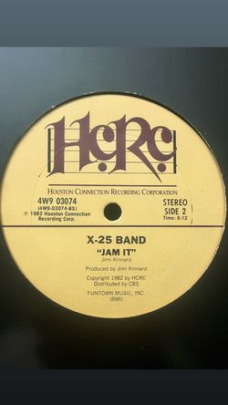 X-25 BAND - JAM IT 12’ RECORD OLD SCHOOL FUNK RARE.BOOGIE FUNK RARE 80’S FUNK 