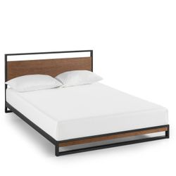 NEW ZINUS Suzanne Queen Platform Bed Frame with Headboard