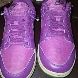 Nike Dunk Low Viotech Hot Fuchsia Khaki Woman's Shoes Size 6 
