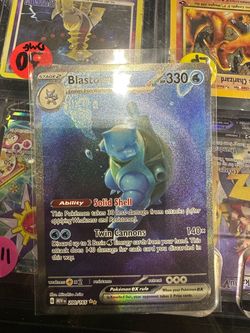 Pokemon Scarlet Violet 151  Blastoise ex Special Illustration Rare